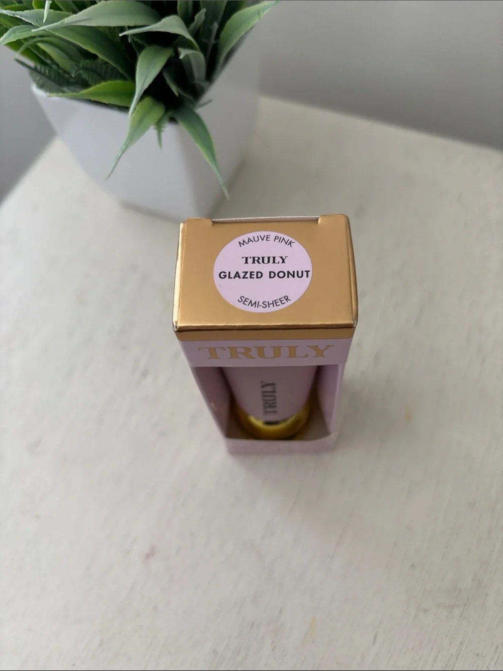 TRULY Glazed Donut Hydrating Lip Gloss Hyaluronic Shea Butter NIB